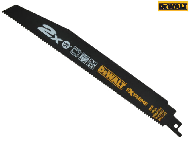 DEWALT 2X Life General Purpose Reciprocating Blade 228mm x 10 TPI (Pack 5)