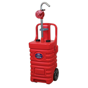 Sealey Mobile Dispensing Tank 55L with Oil Rotary Pump - Red