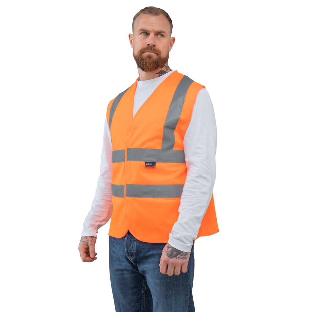Espro High Visibility Waistcoat Velcro Fastening EN20471