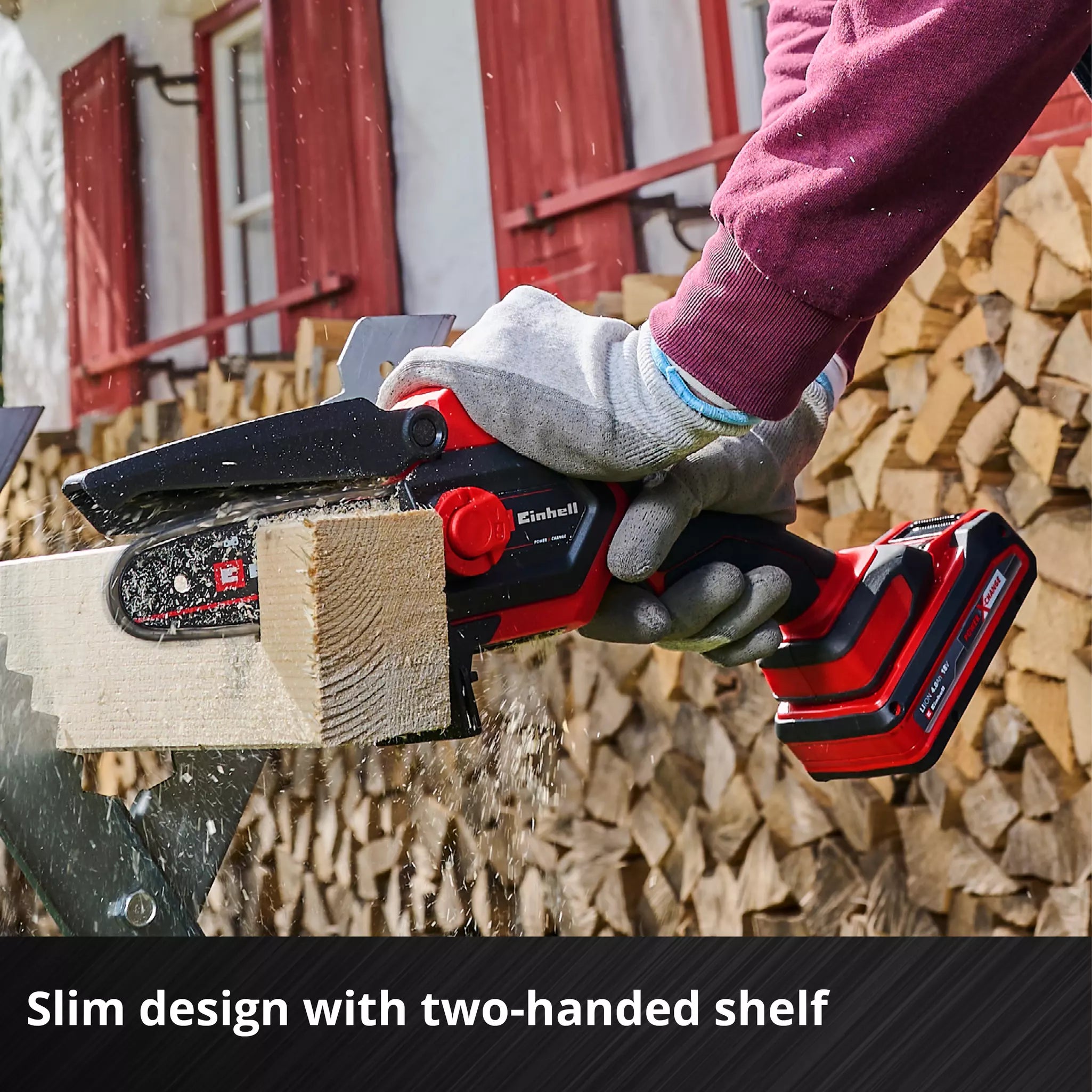 Einhell Power X-Change Cordless Pruning Chain Saw GE-PS 18/15 Li BL-Solo