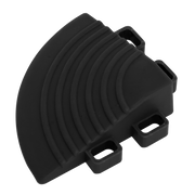 Sealey Polypropylene Floor Tile Corners 60 x 60mm Black - Pack of 4