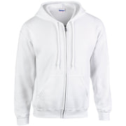 Gildan Heavy Blend Full Zip Hooded Sweatshirt - White