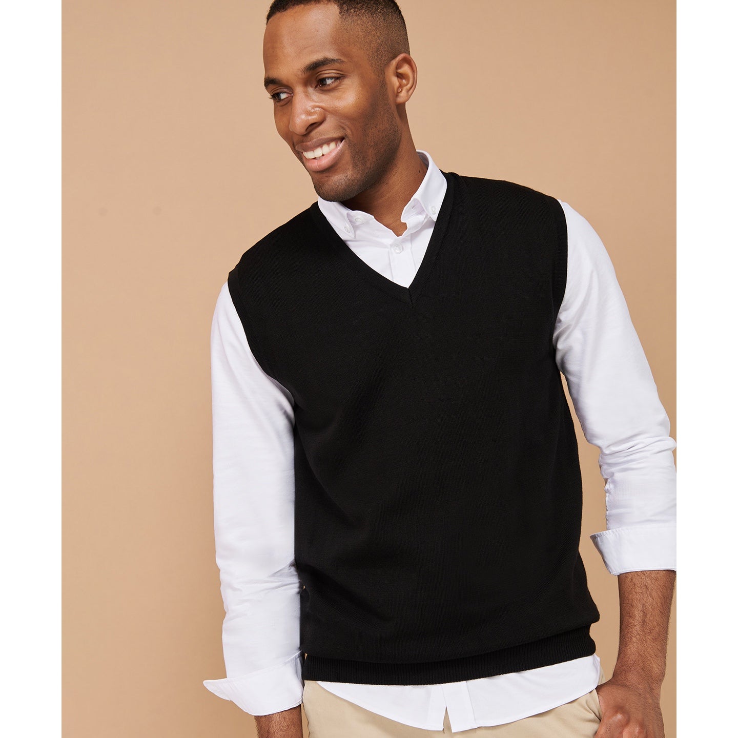 Henbury Sleeveless V-Neck Jumper