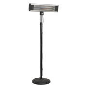 Sealey High Efficiency Carbon Fibre Infrared Patio Heater 1800W/230V with Telescopic Floor Stand
