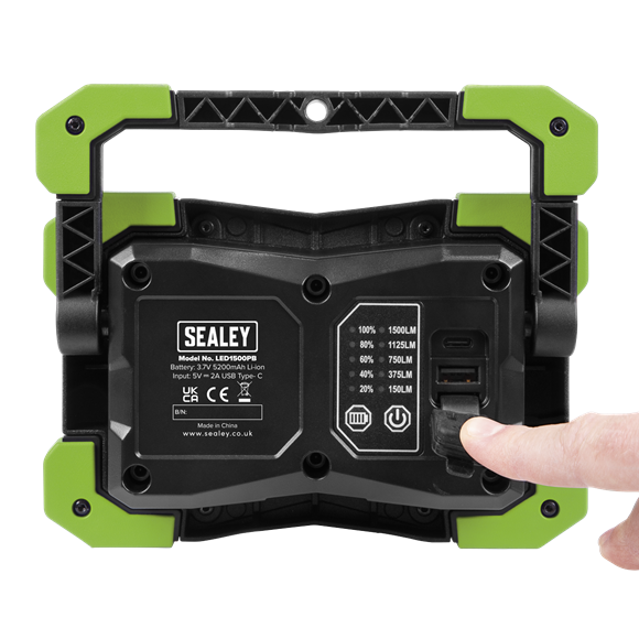 Sealey 15W COB LED Portable Floodlight and Power Bank