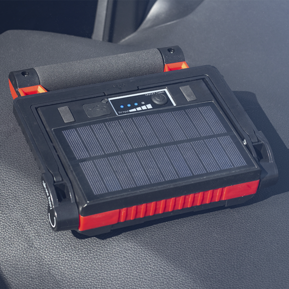 Sealey 15W COB LED Solar Powered Rechargeable Portable Floodlight