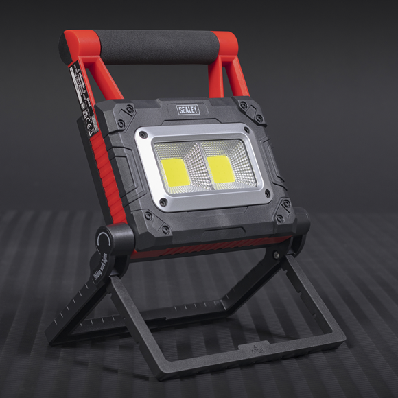 Sealey 15W COB LED Solar Powered Rechargeable Portable Floodlight