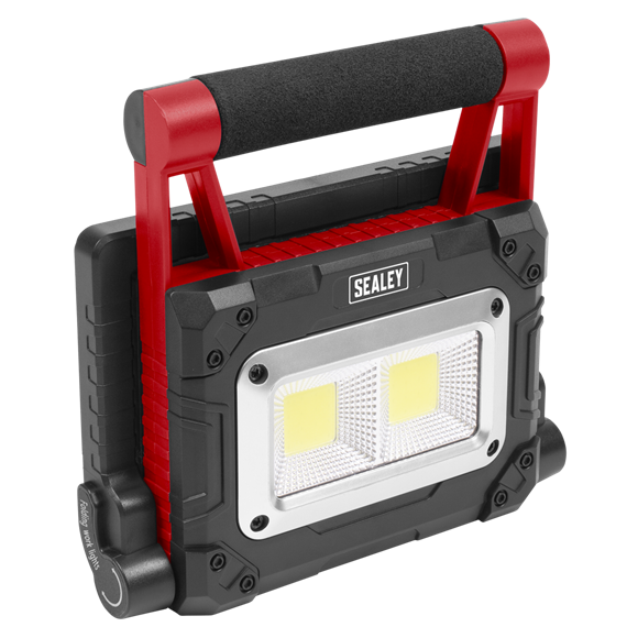 Sealey 15W COB LED Solar Powered Rechargeable Portable Floodlight