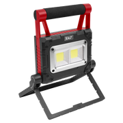 Sealey 15W COB LED Solar Powered Rechargeable Portable Floodlight