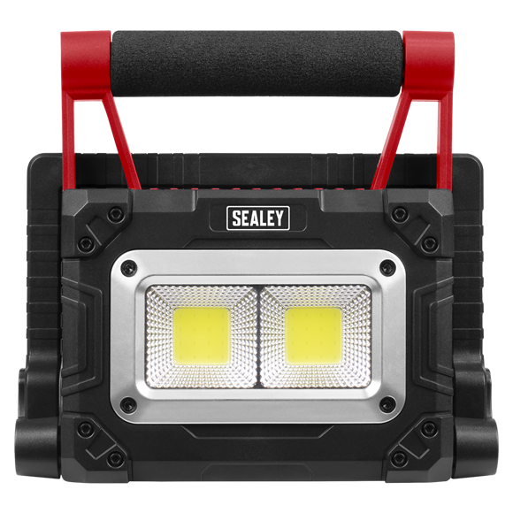 Sealey 15W COB LED Solar Powered Rechargeable Portable Floodlight