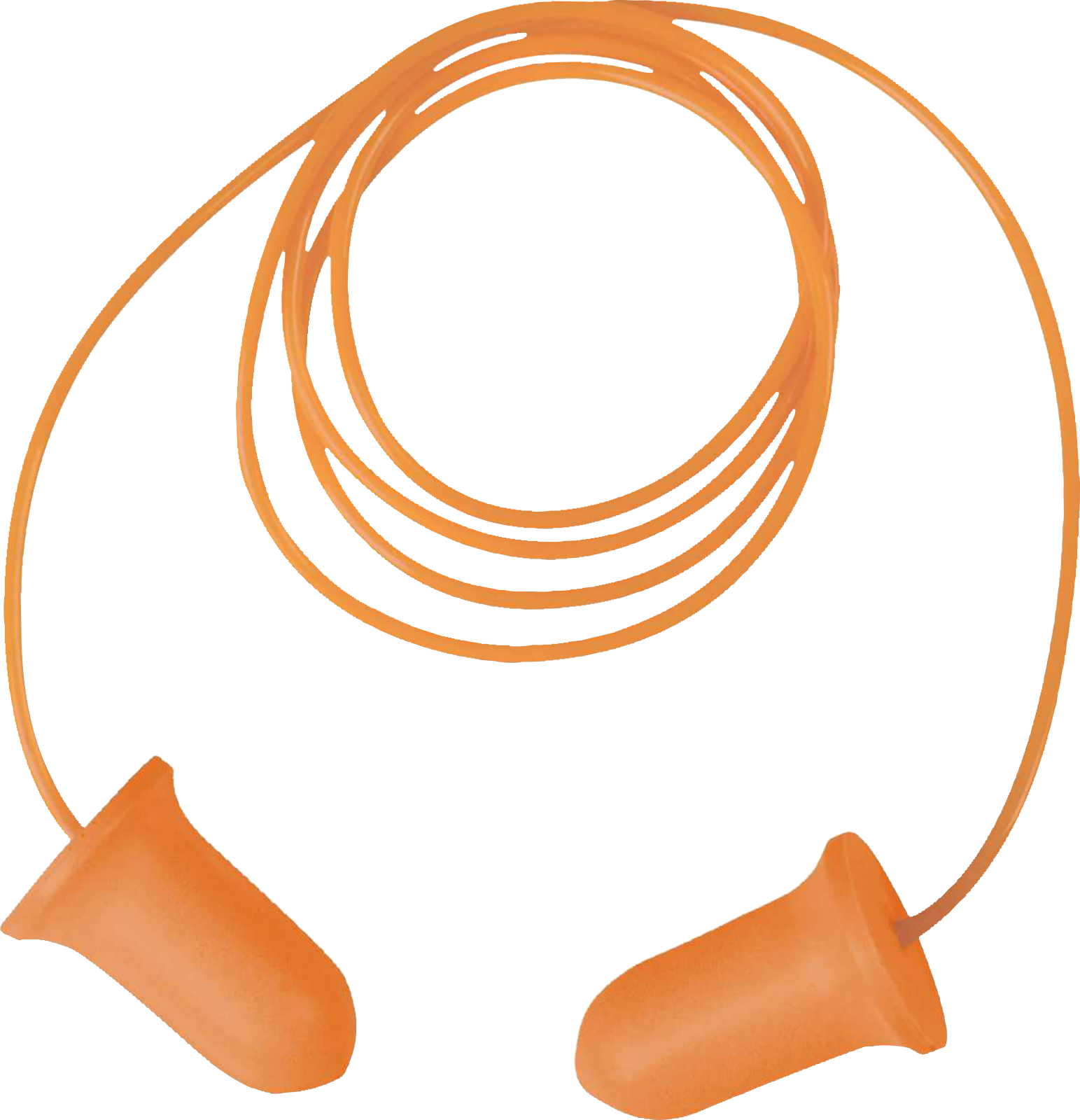 Delta Plus CONICCOPLUS200 High-Visibility Corded Disposable Earplugs – Box of 200