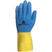 Delta Plus DUOCOLOR VE330 - uble-Layer Latex Chemical Gloves – Durable Protection & Enhanced Grip