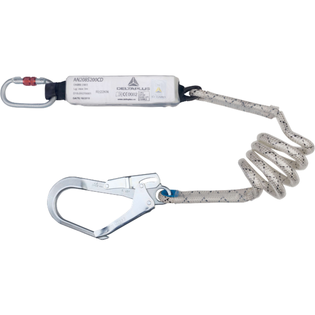 Delta Plus AN208S200CD Compact Energy-Absorbing Lanyard