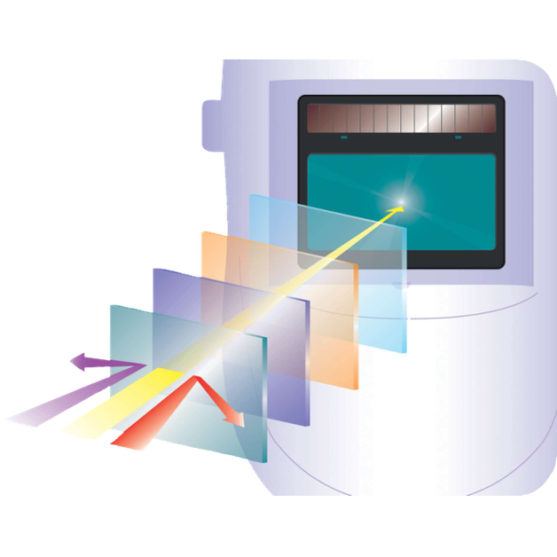 Delta Plus BARRIER 2 Welding Mask – Adjustable Tint, Durable Polycarbonate Lens