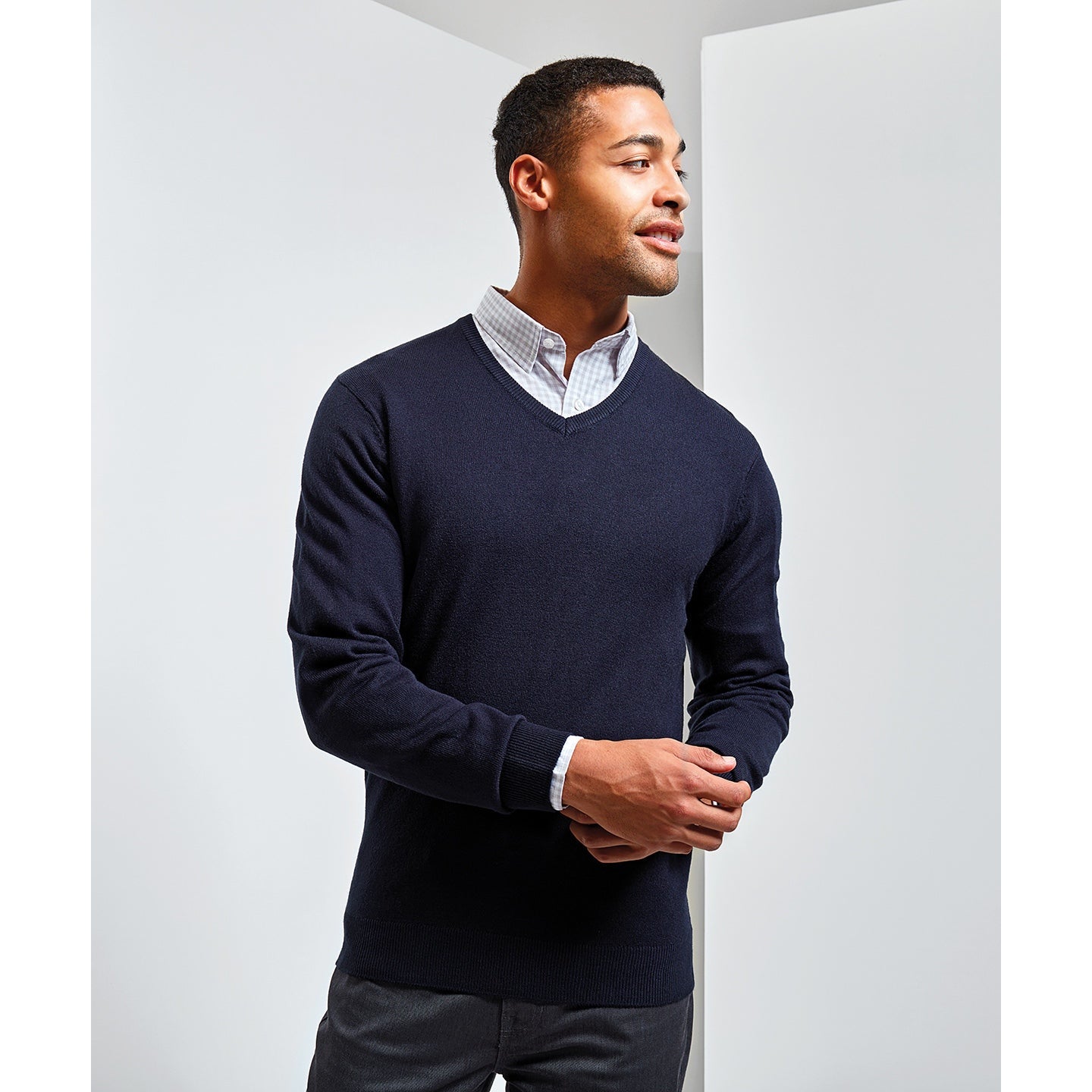 Premier 'Essential' Acrylic V-Neck Sweater