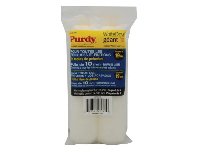 Purdy® Jumbo Mini White Dove Sleeve 165 x 19mm (6.1/2 x 3/4in) (Pack 2)