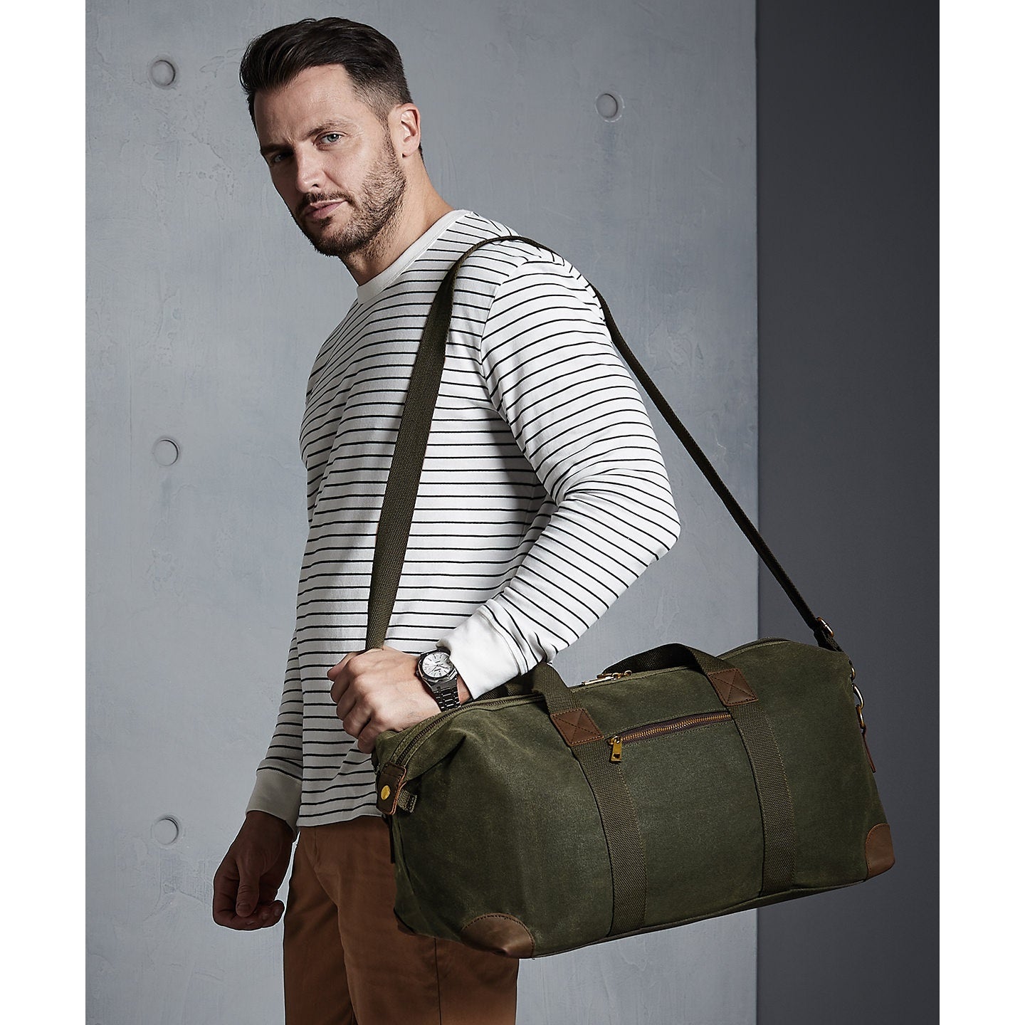 Quadra Heritage Waxed Canvas Holdall