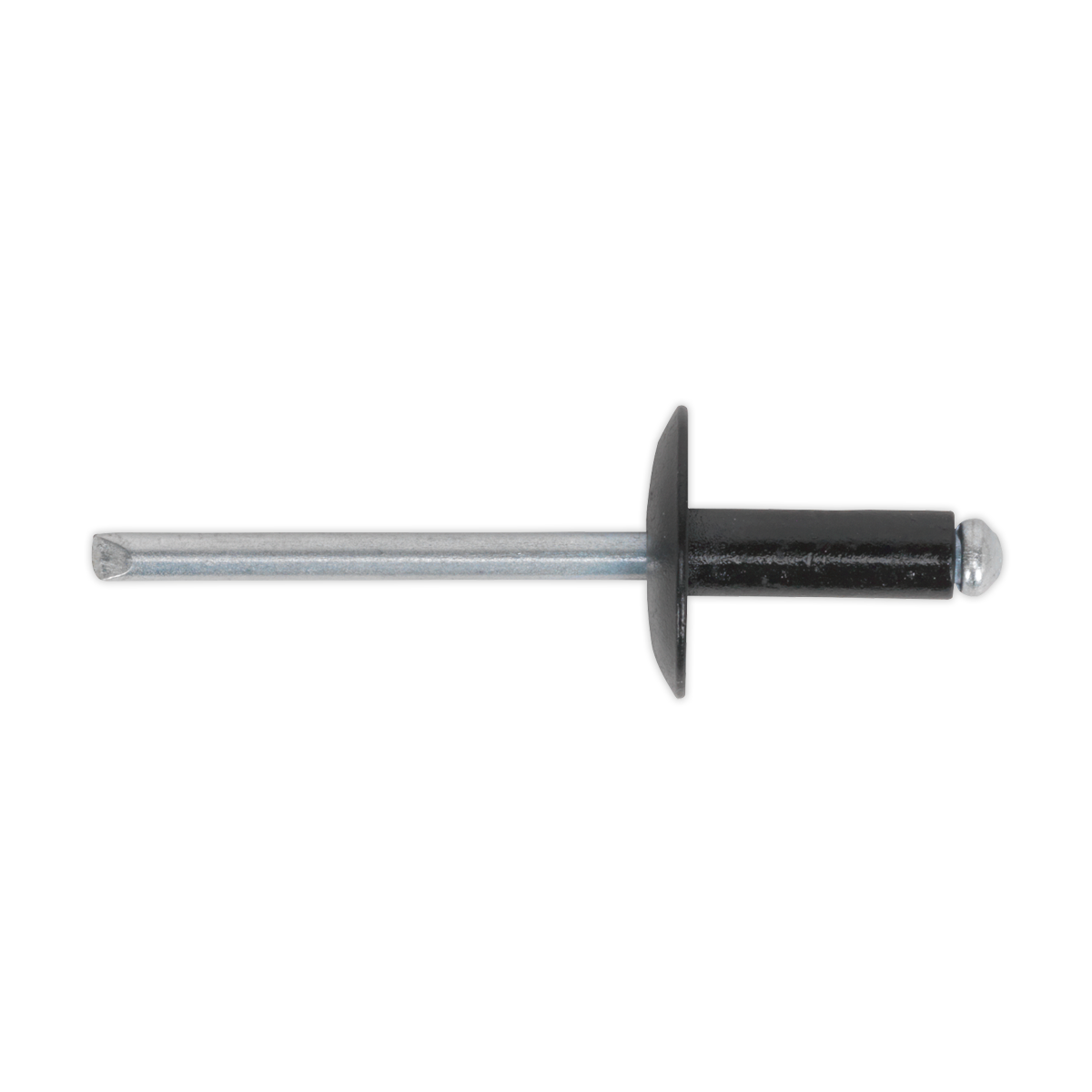 Sealey Aluminium Rivet Black Large Flange 3.2 x 10mm Pack of 200