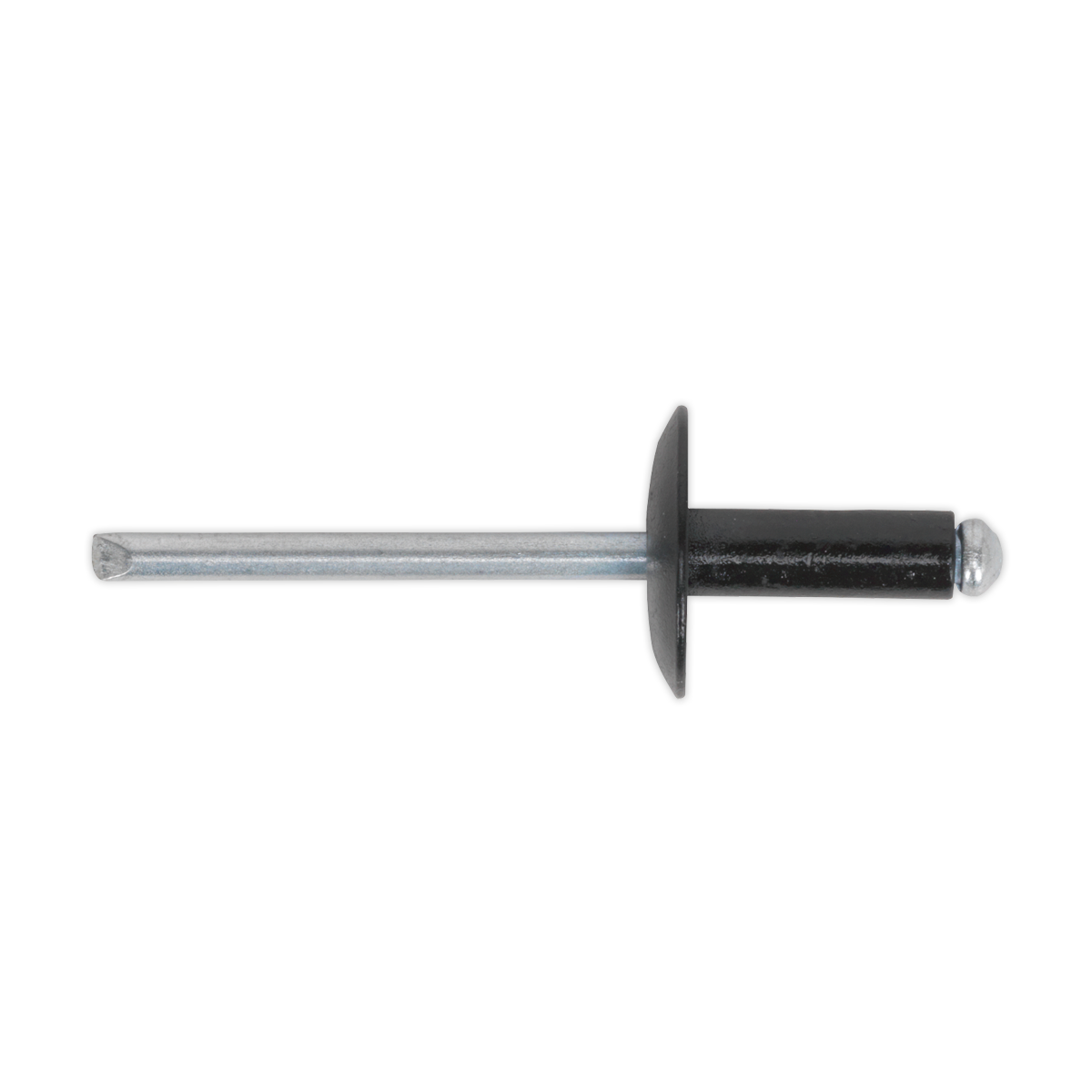 Sealey Aluminium Rivet Black Large Flange 4.8 x 14mm Pack of 200