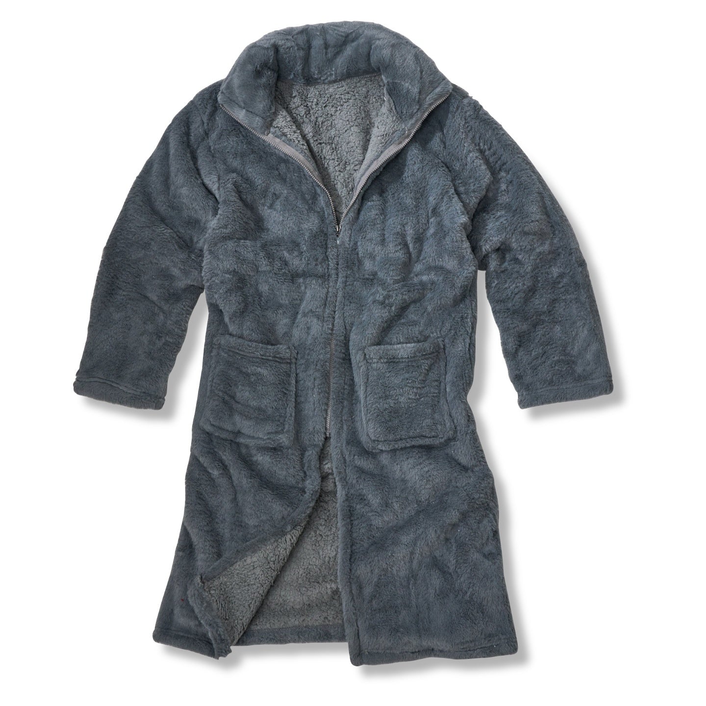 Ribbon Luxury Eskimo Faux Fur Zipped Gown