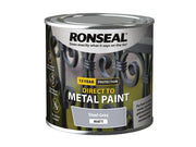 Ronseal Direct to Metal Paint Steel Grey Matt 250ml