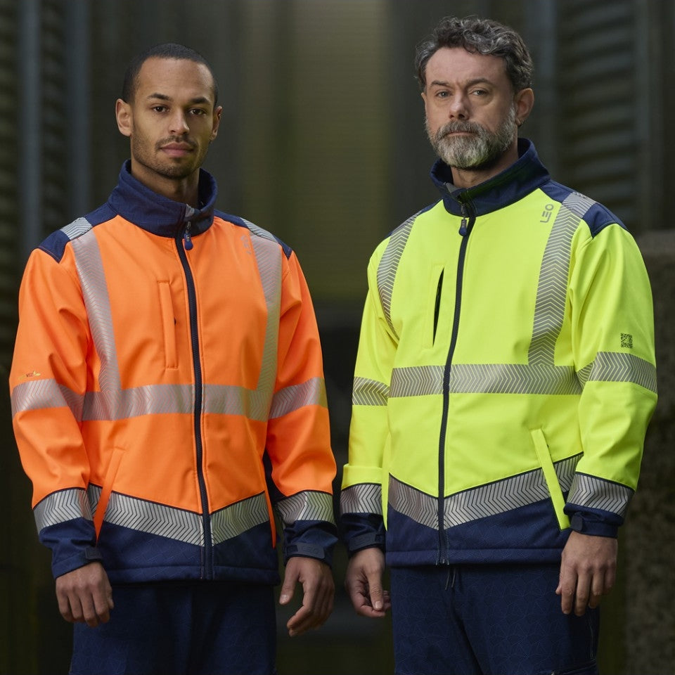 Leo Workwear BOWDEN Leo EcoViz Softshell Jacket