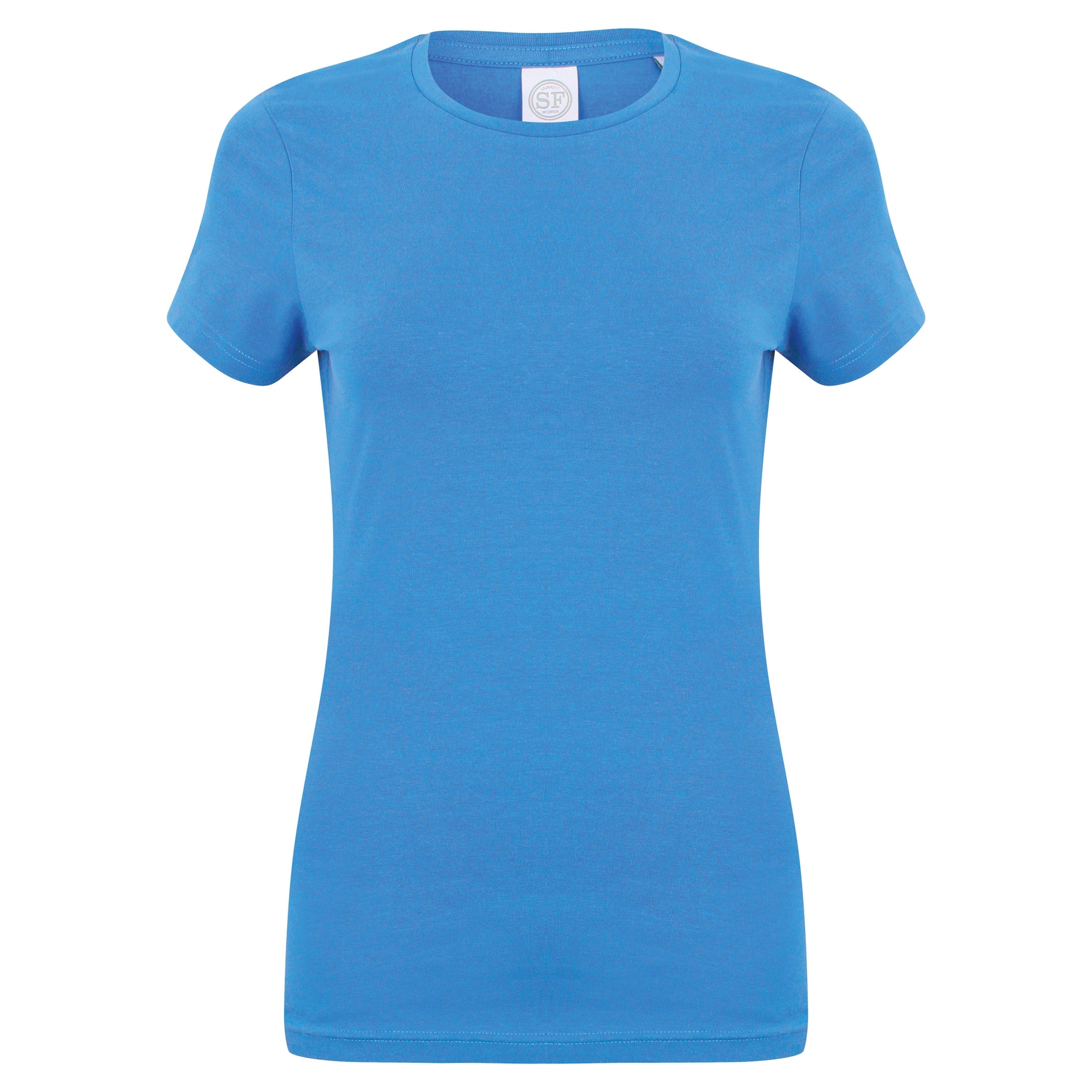 Sf Feel Good Women's Stretch T-Shirt - Heather Blue