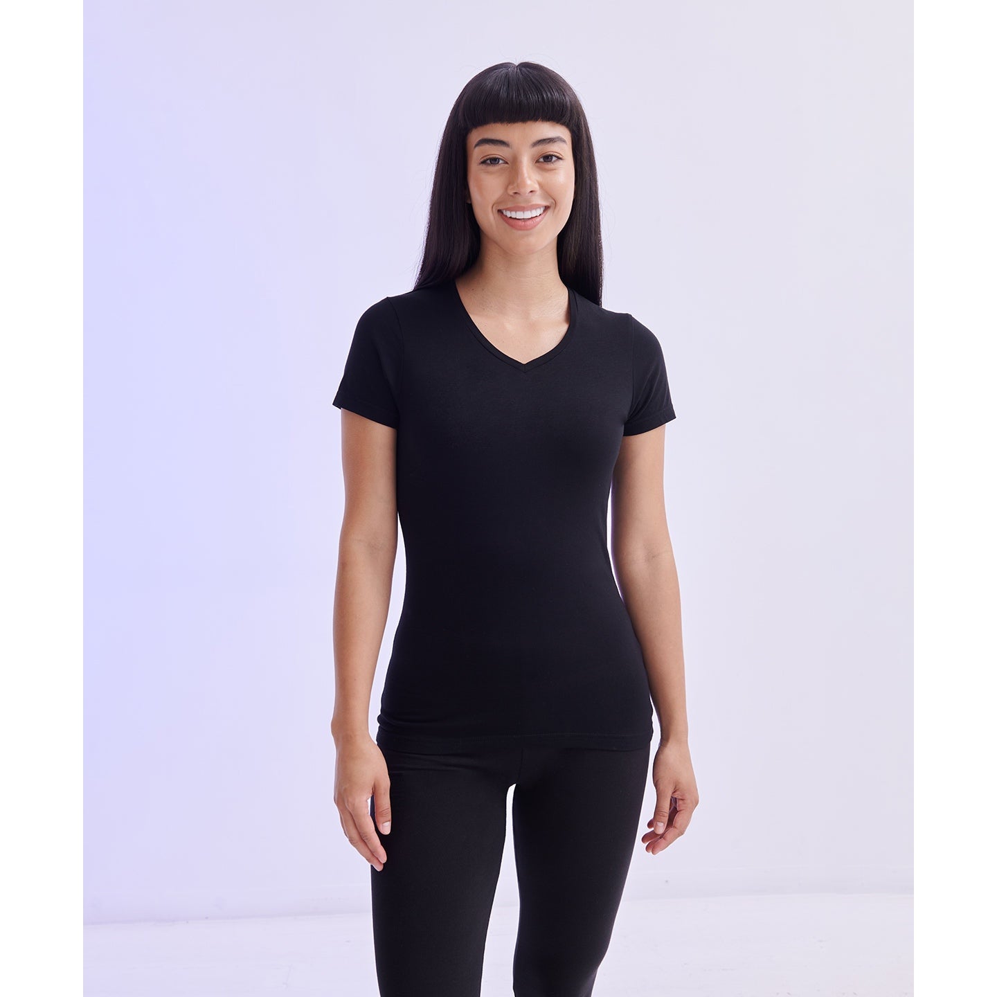 Sf Feel Good Women's Stretch V-Neck T-Shirt