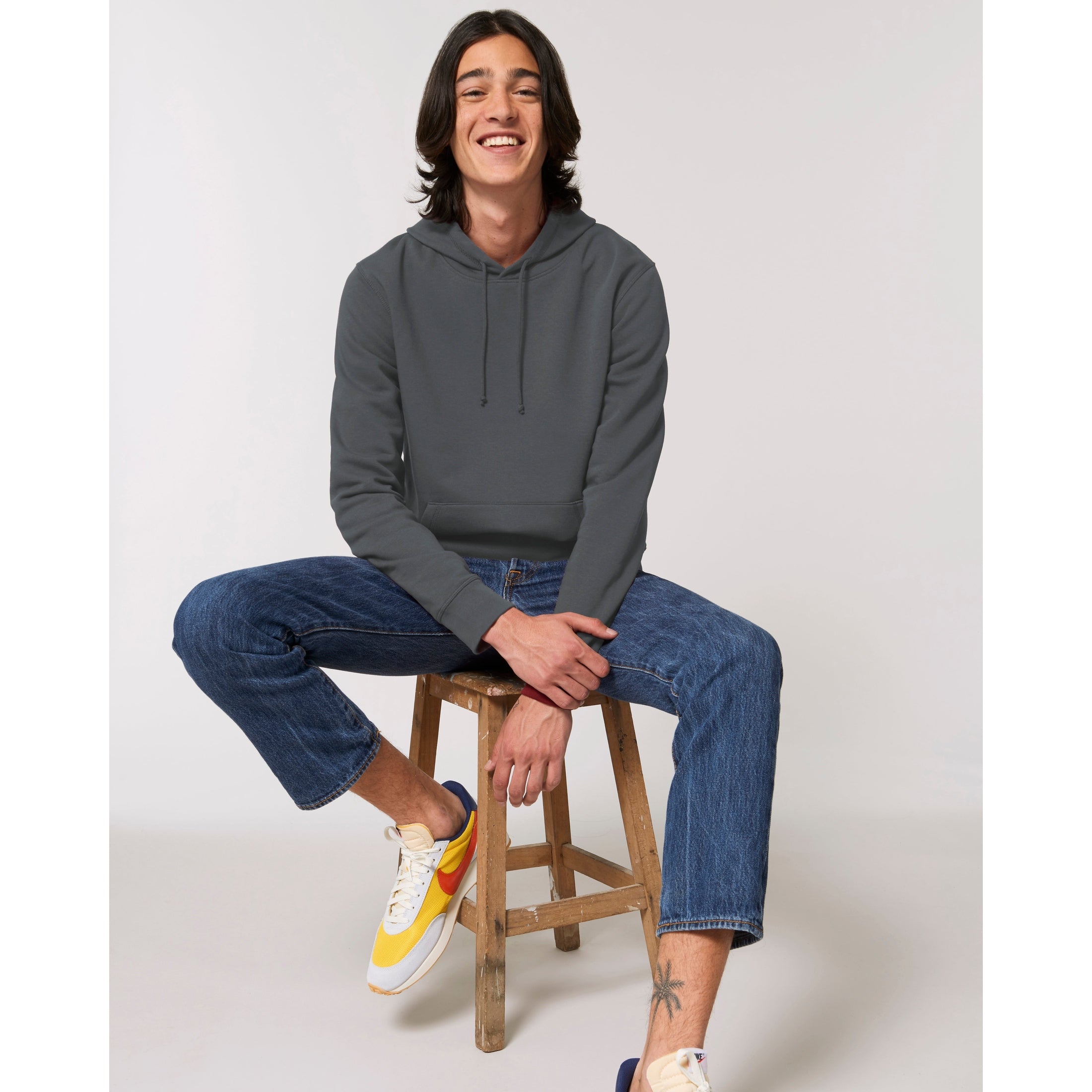 Stanley/Stella Drummer The Essential Unisex Hoodie Sweatshirt (Stsu812) - Anthracite