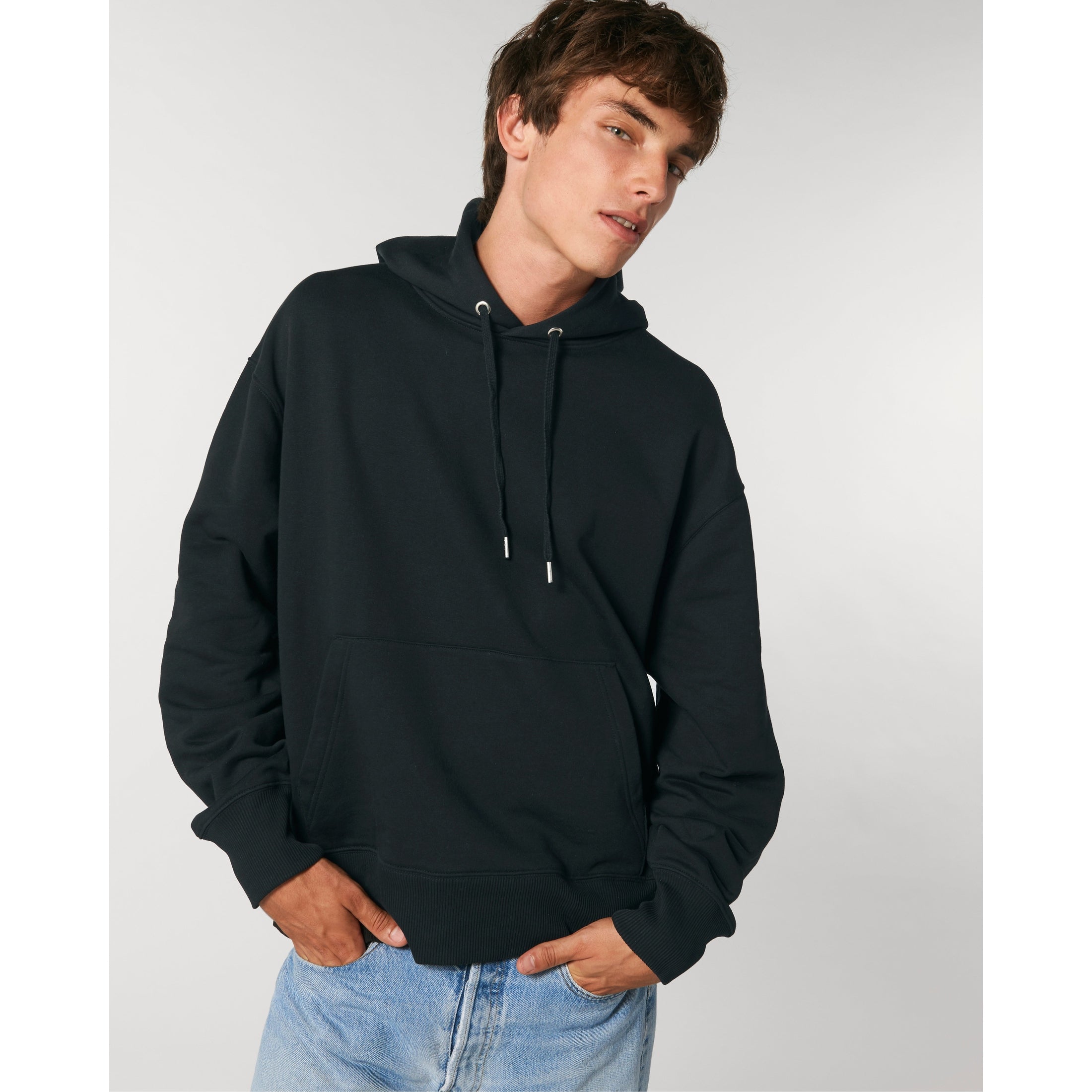 Stanley/Stella Slammer Oversized Brushed Sweatshirt (Stsu856) - Black
