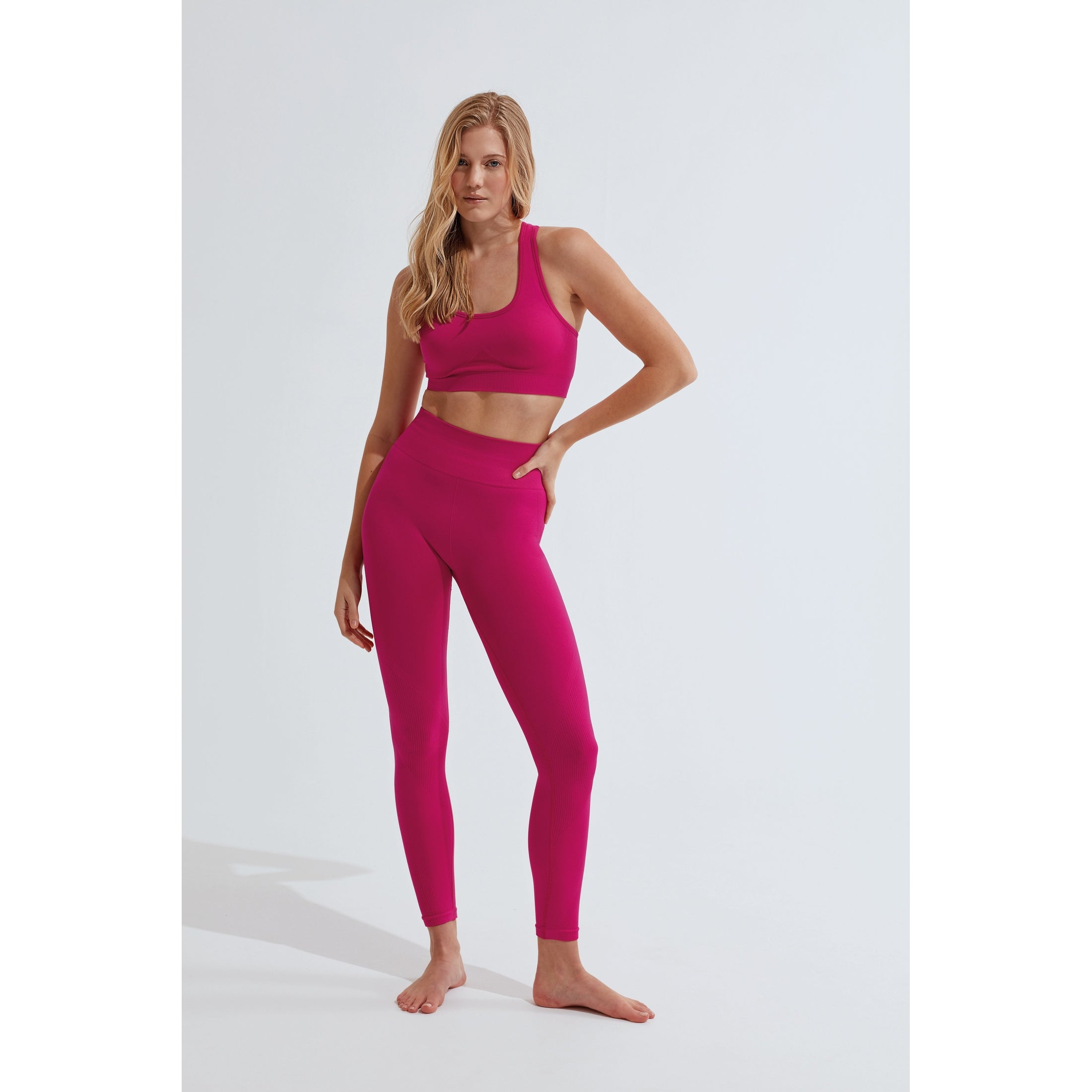 Women's TriDri® Seamless '3D Fit' Multi-Sport Sculpt Solid Colour Leggings