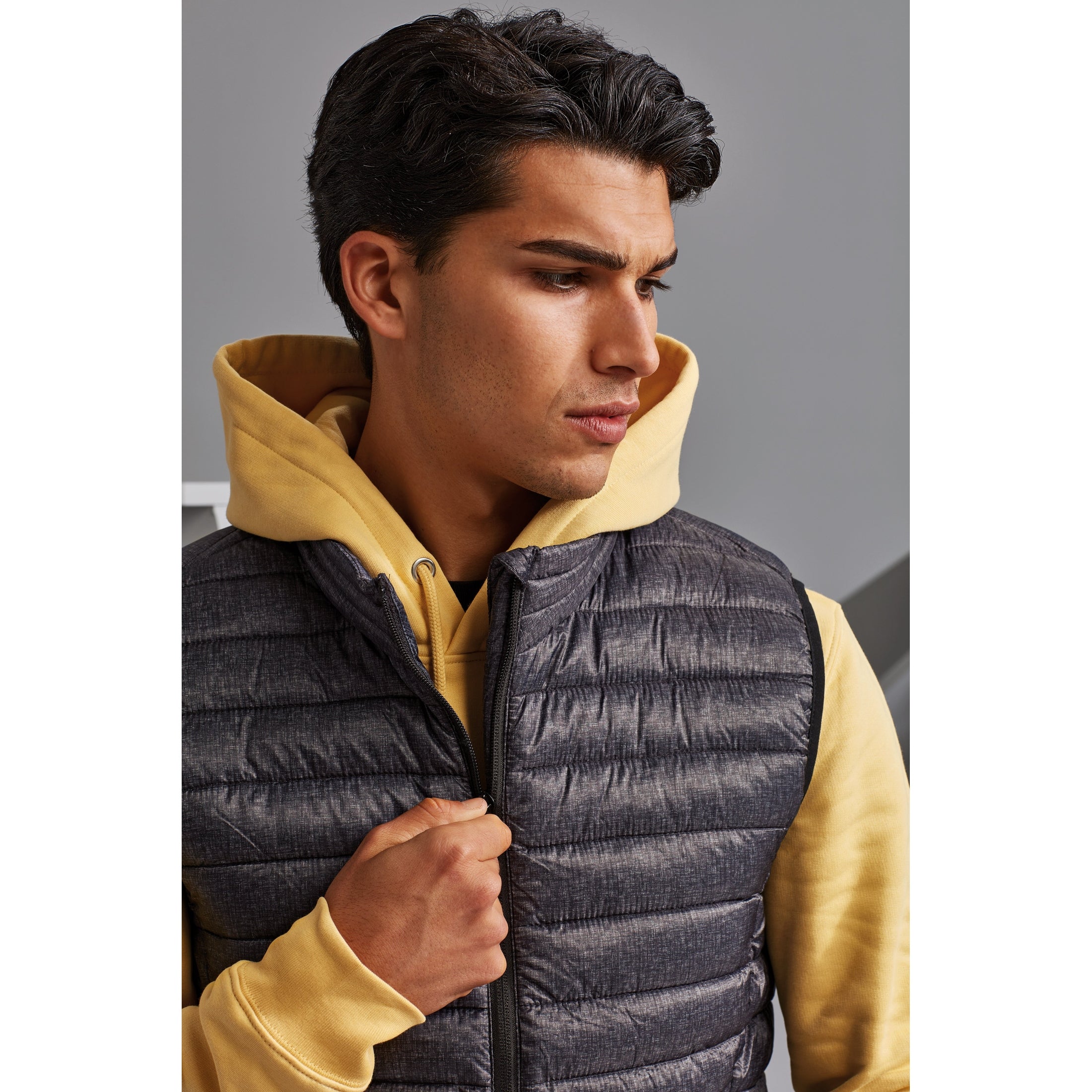 2786 Melange Padded Gilet