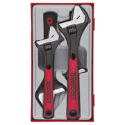 Teng Tools Adjustable Wrench Set TT1 4 Pieces