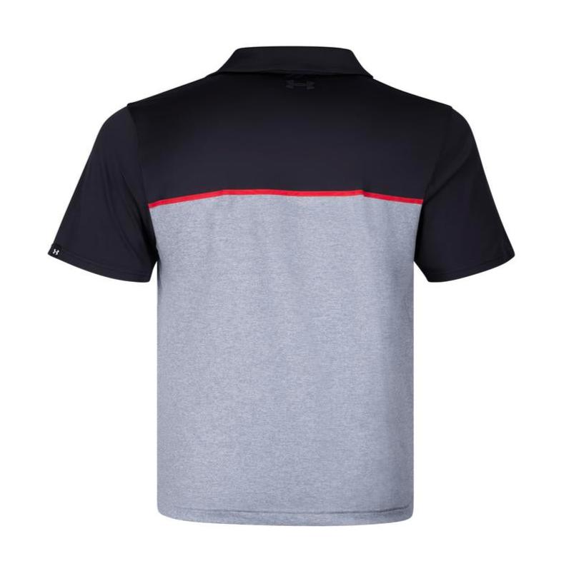 Under Armour Golf Ua Playoff 3.0 Stripe Polo Lb  Edge Lit