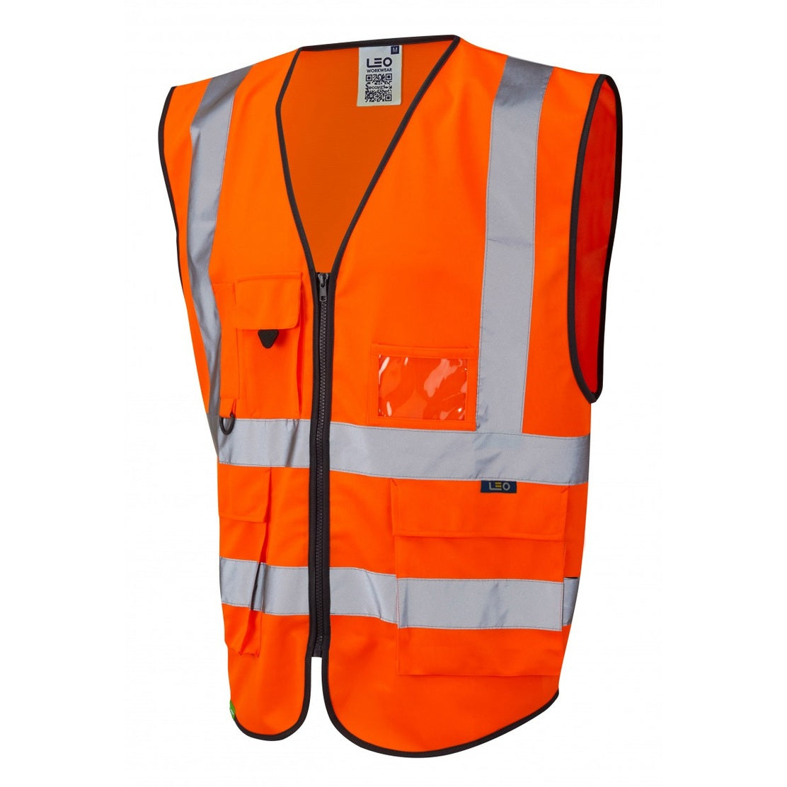 Leo Workwear LYNTON Leo EcoViz Superior Waistcoat - Hi-Vis Orange