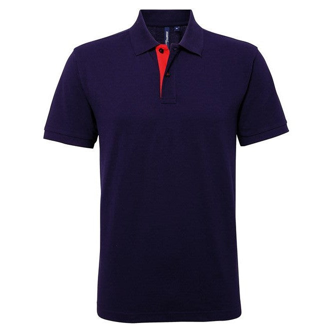 Asquith & Fox Men's Classic Fit Contrast Polo