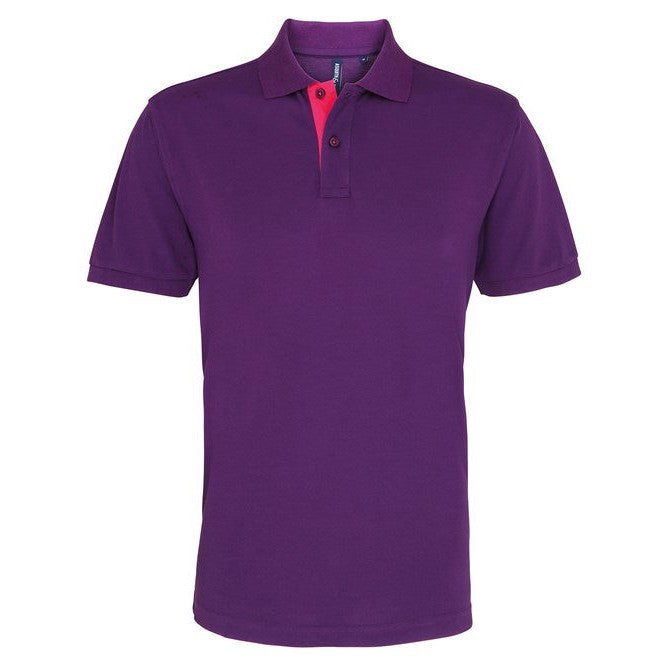 Asquith & Fox Men's Classic Fit Contrast Polo
