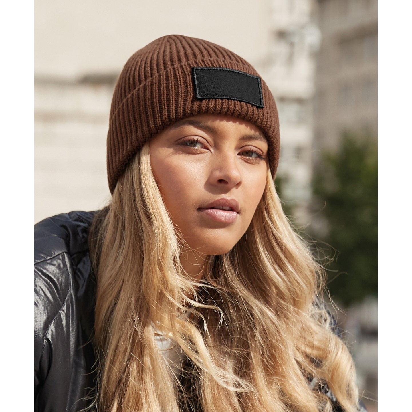 Beechfield Fashion Patch Beanie