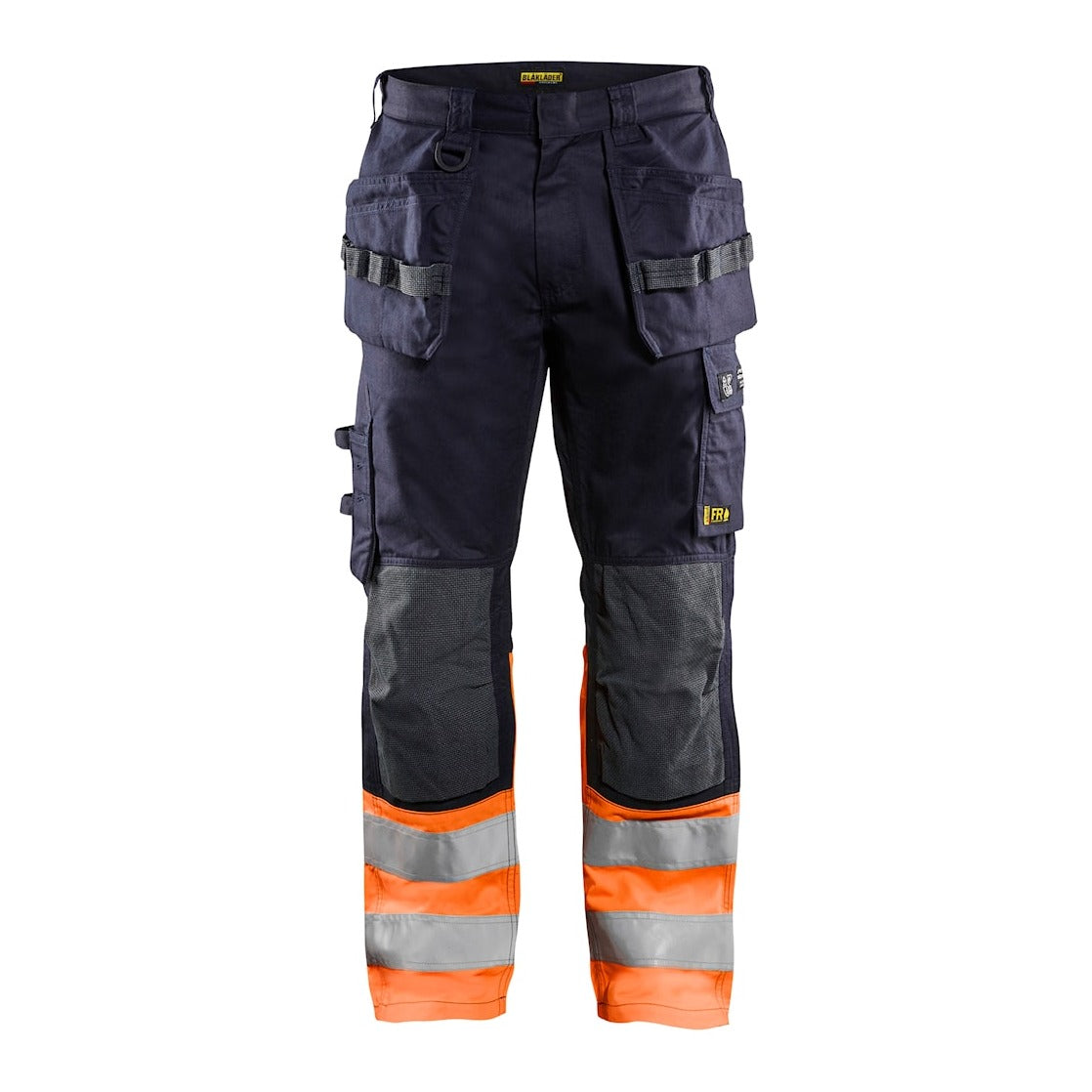 Blaklader Multinorm Inherent Trousers 1489 #colour_navy-blue-orange