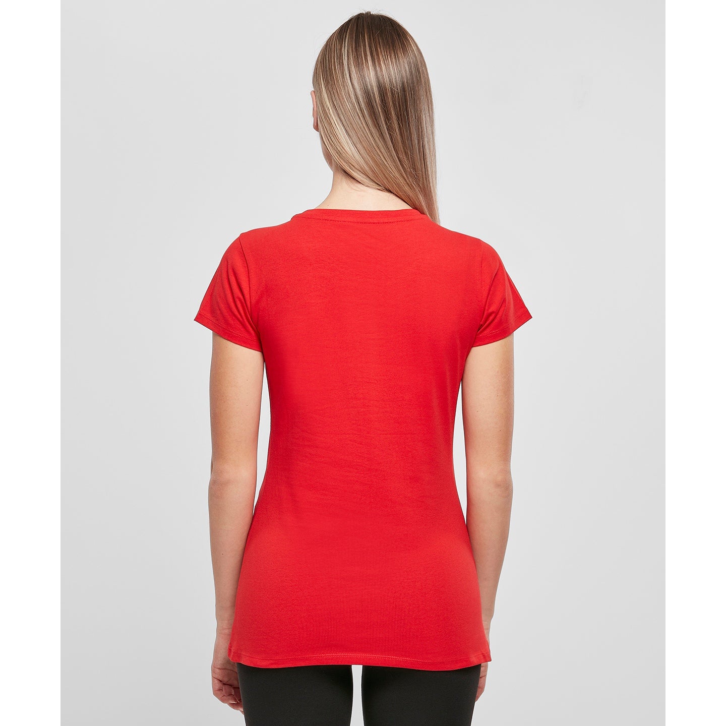 Build Your Brand Basic Women's Basic Tee - City Red
