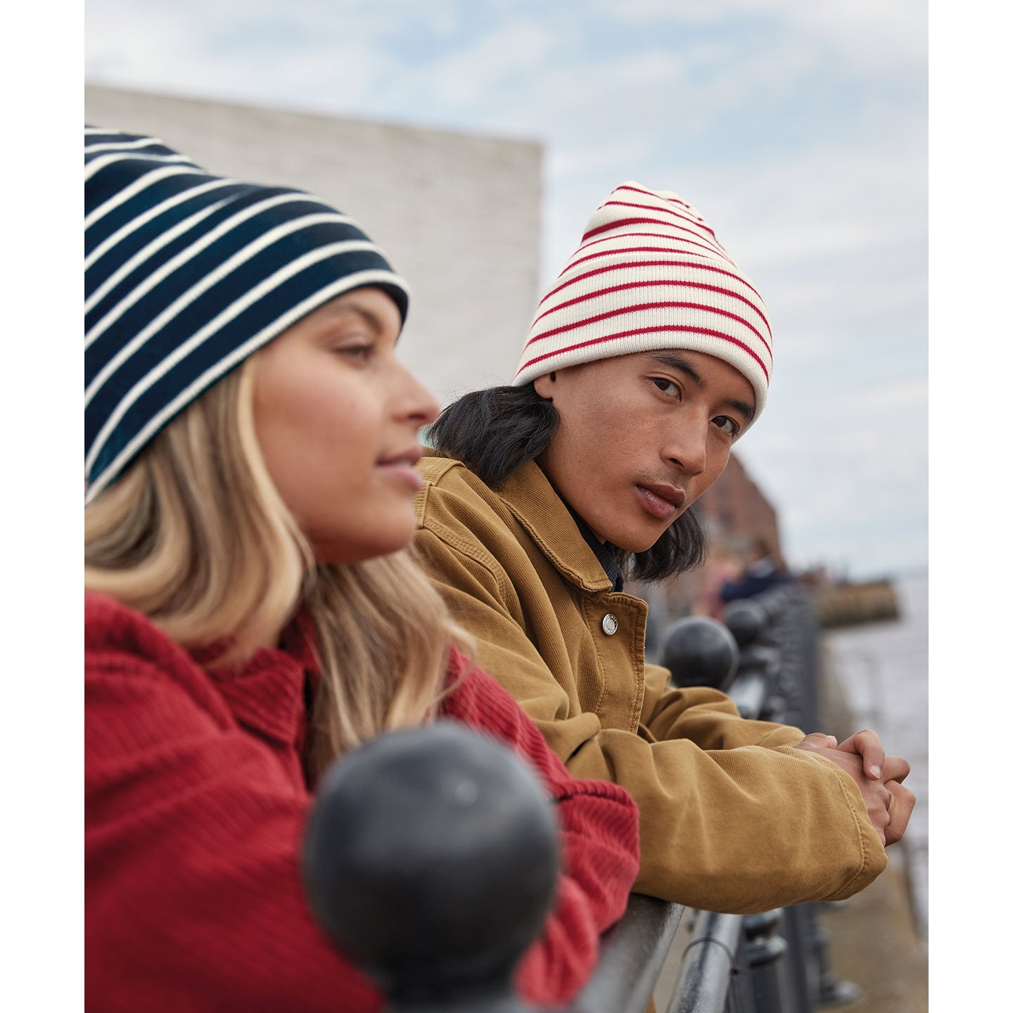 Beechfield Original Deep-Cuffed Striped Beanie