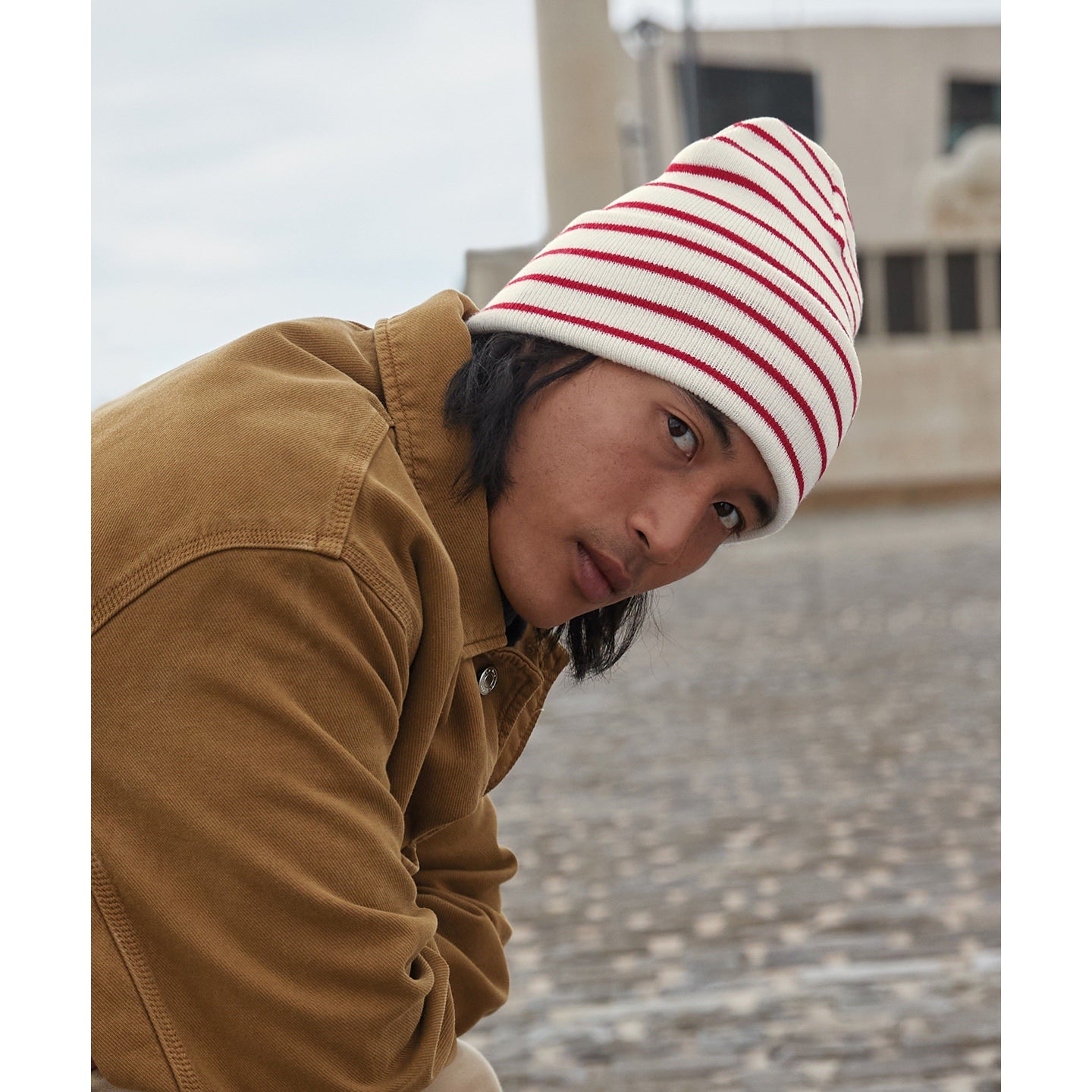 Beechfield Original Deep-Cuffed Striped Beanie