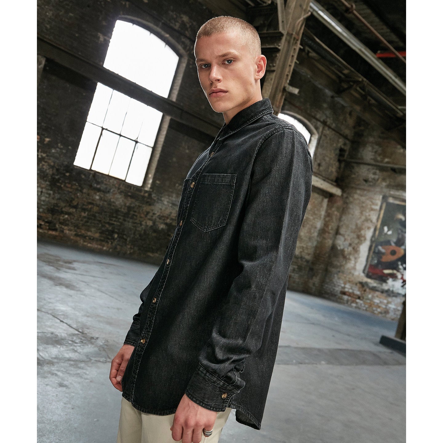 Build Your Brand Denim Shirt