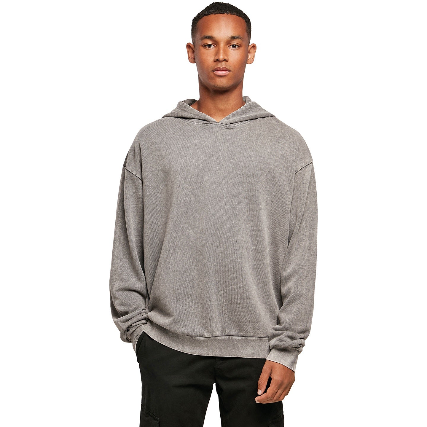 Build Your Brand Acid Washed Oversize Hoodie