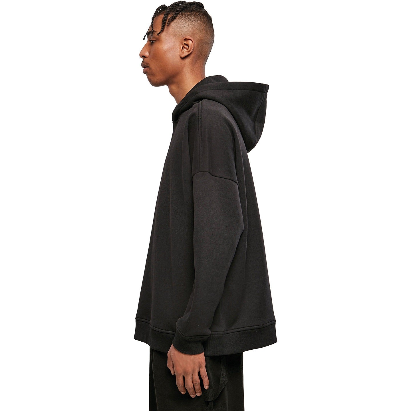 Build Your Brand Oversized Cut-On Sleeve Hoodie