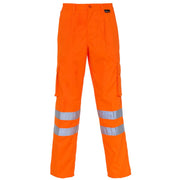 Supertouch Hi Vis Orange Combat Trousers Knee Band - Long
