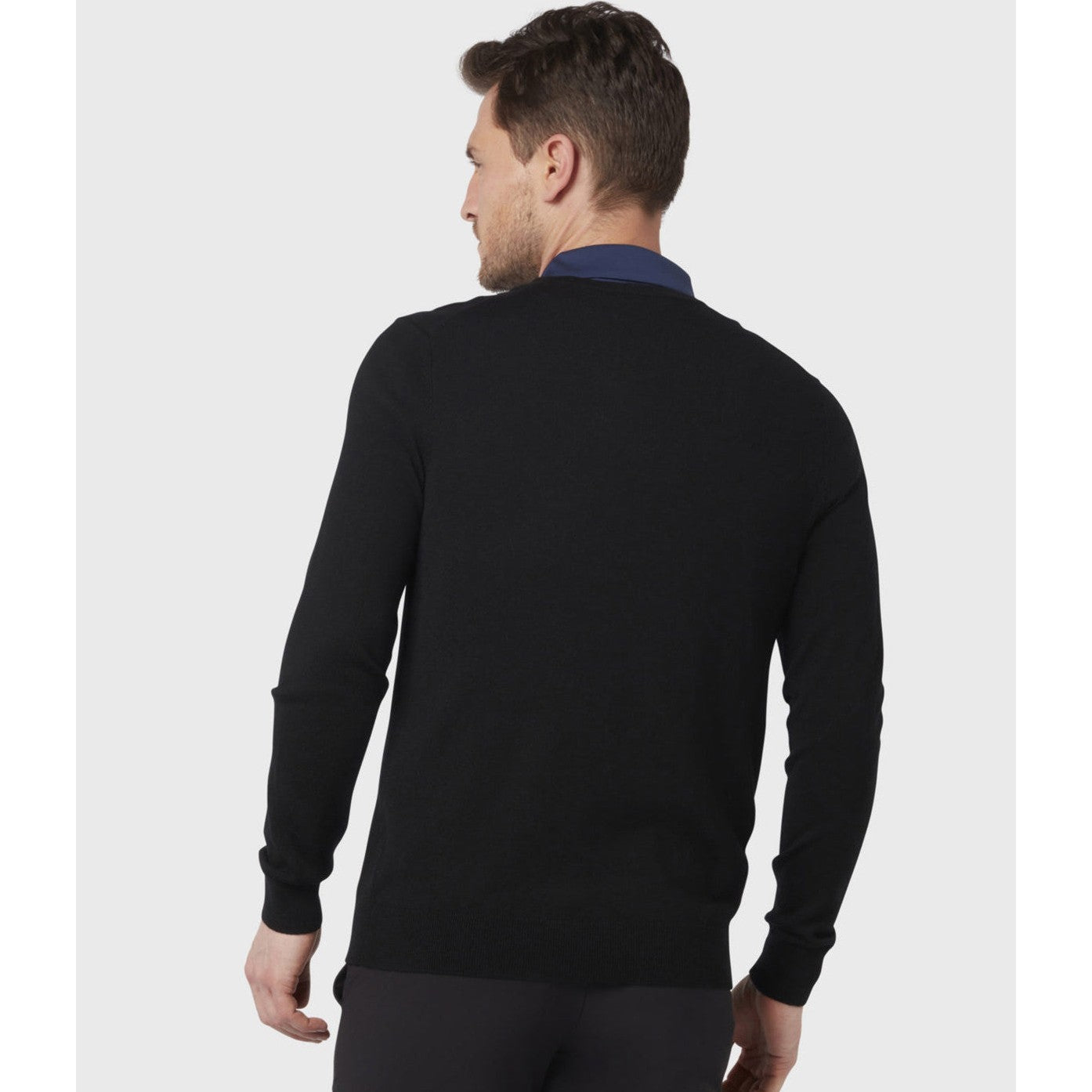 Callaway Ribbed V-Neck Merino Sweater