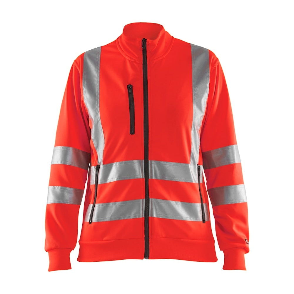 Blaklader Women's Hi-Vis Sweatshirt 3308 #colour_red-hi-vis