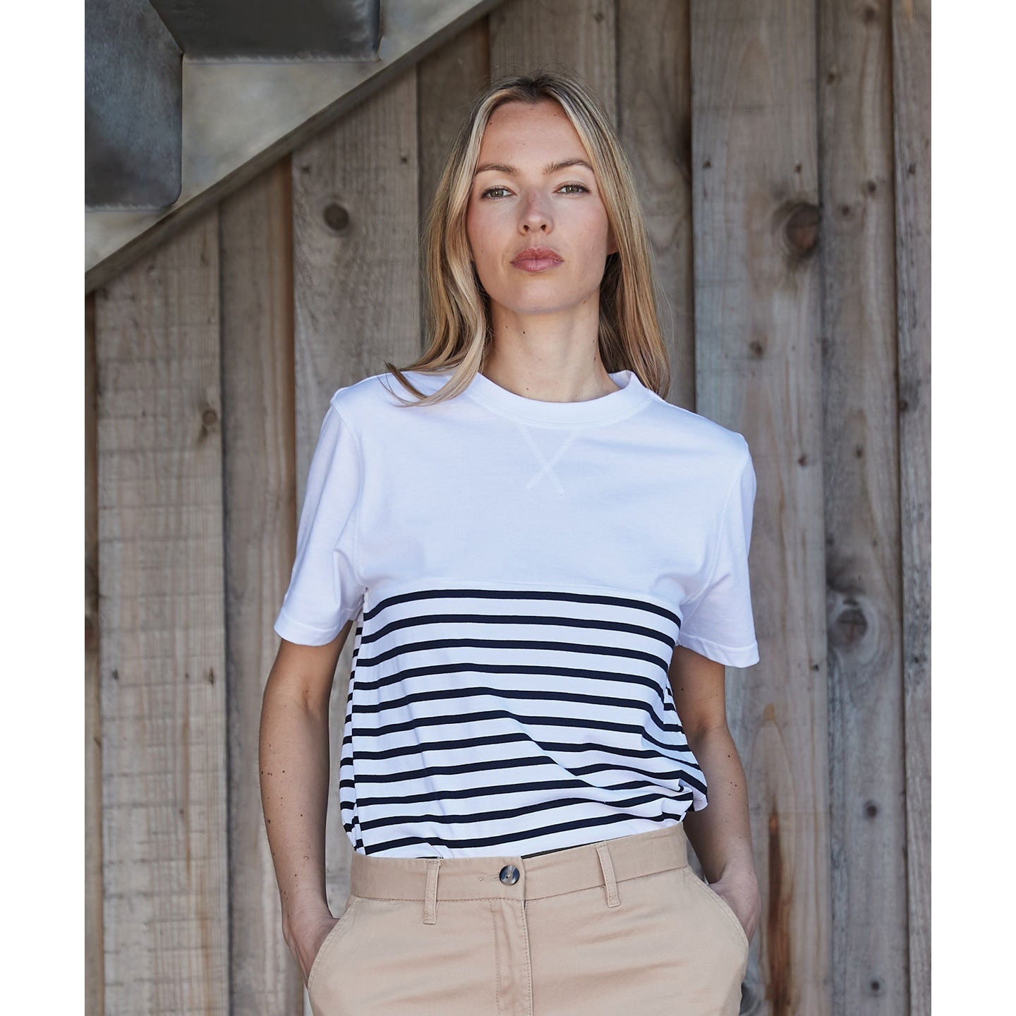 Front Row Short-Sleeved Breton T