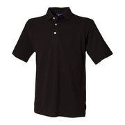 Henbury Classic Cotton Piqué Polo With Stand-Up Collar